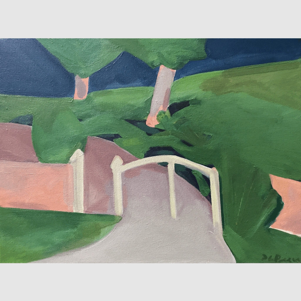 Mansion Gates Original Painting